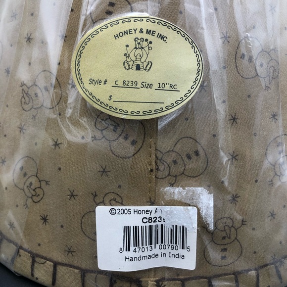 RARE NOS Honey And Me Lisa Liffick 10 In Snowman Christmas Lampshade Primitive - Picture 5 of 5